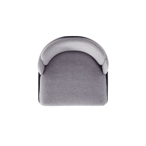 7-Piece Rockaway  70.86  Dining Set in Black with 6 Flor  Dining Chairs in Grey 6-DT02DC052-GY Manhattan Comfort