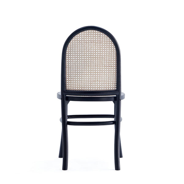 7-Piece Rockaway  70.86  Dining Set in Black with 6 Paragon 1.0 Dining Chairs 6-DT02DCCA05-GY Manhattan Comfort