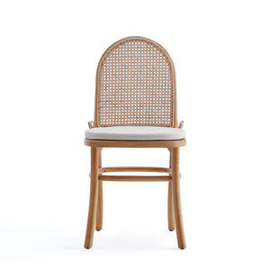 7-Piece Rockaway  70.86  Dining Set in Nature with 6 Paragon 1.0 Dining Chairs 6-DT02DCCA05-OM Manhattan Comfort