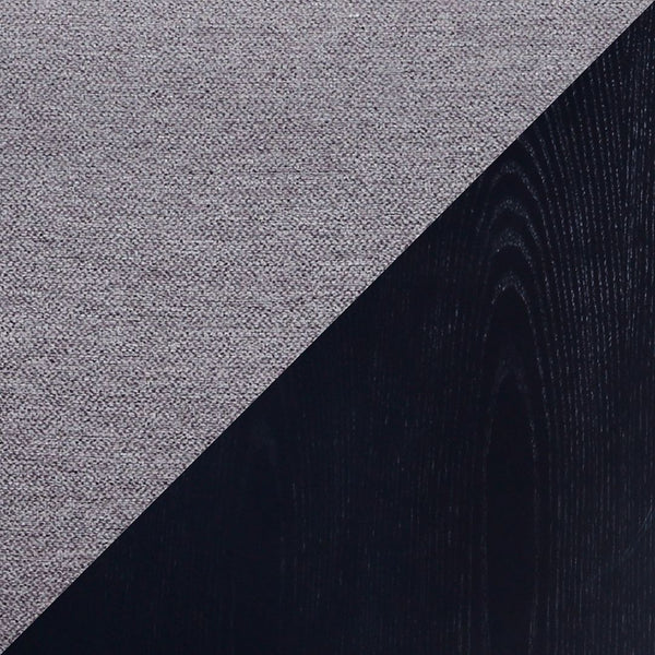 7-Piece Hathaway  59.05  Round Dining Set in Black with 6 Flor  Dining Chairs in Grey 6-DT05DC052-GY Manhattan Comfort