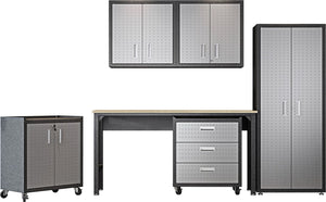 Manhattan Comfort Fortress Modern Garage Set Grey 6-GGGG