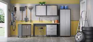 Manhattan Comfort Fortress Modern Garage Set Grey 6-GGGG