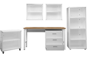 Manhattan Comfort Fortress Modern Garage Set White 6-GGGG-WH