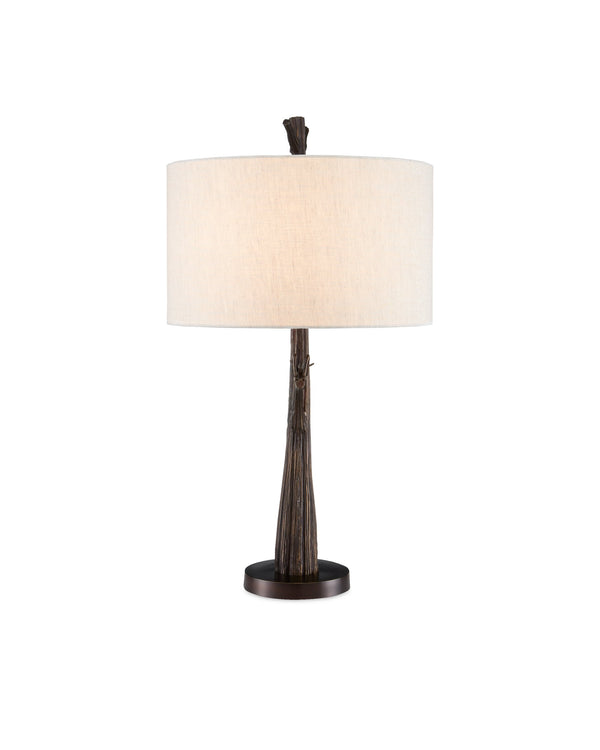 Currey & Company Grasshopper Bronze Cast Aluminum Sculptural Table Lamp for Sunroom or Reading Nook 6000-0774
