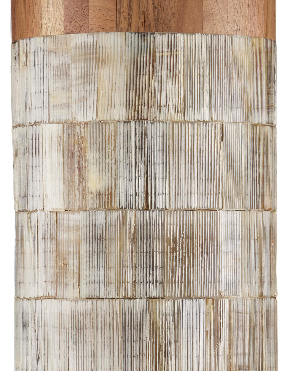 Currey & Company Hyson Horn and Bone Table Lamp with Linen Drum Shade Brass Artisan Warmth 6000-0823
