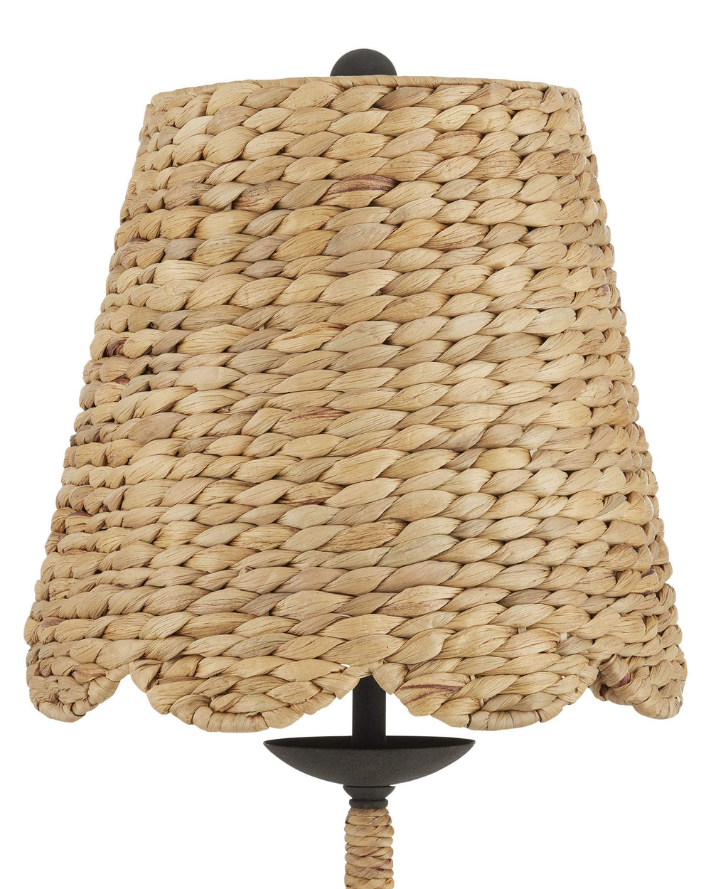 Currey & Company Annabelle Handwoven Water Hyacinth Table Lamp Artisan Crafted Organic Texture Accent 6000-0902