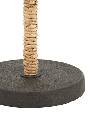 Currey & Company Annabelle Handwoven Water Hyacinth Table Lamp Artisan Crafted Organic Texture Accent 6000-0902