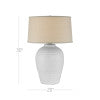 Currey & Company Dashwell Handcrafted Ceramic Table Lamp with Linen Drum Shade for Console or Nightstand 6000-1030