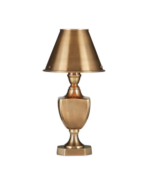 Currey & Company Waddill Solid Brass Trophy Silhouette Table Lamp with Handcrafted Sculptural Detail 6000-1057