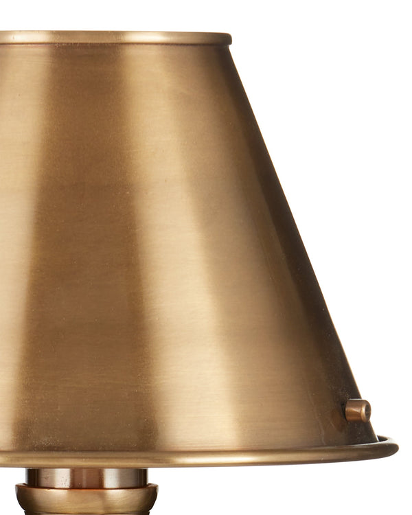 Currey & Company Waddill Solid Brass Trophy Silhouette Table Lamp with Handcrafted Sculptural Detail 6000-1057