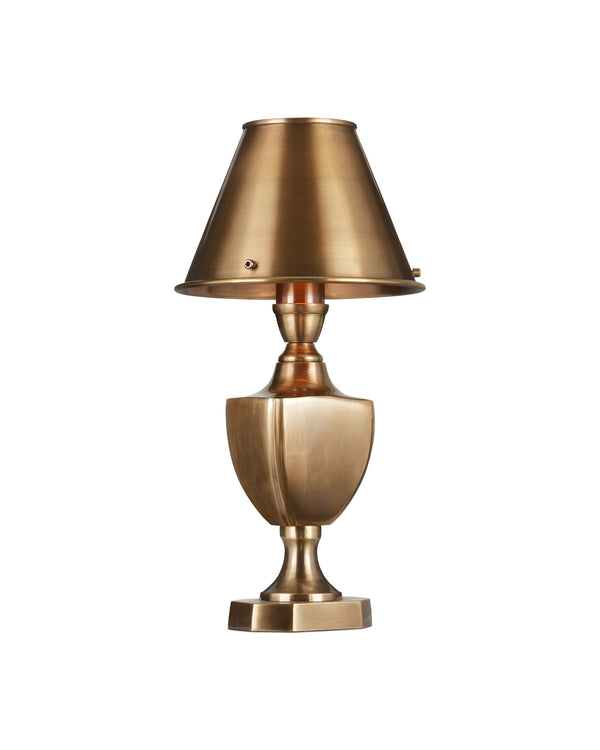 Currey & Company Waddill Solid Brass Trophy Silhouette Table Lamp with Handcrafted Sculptural Detail 6000-1057