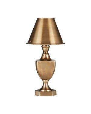 Currey & Company Waddill Solid Brass Trophy Silhouette Table Lamp with Handcrafted Sculptural Detail 6000-1057