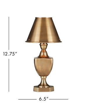 Currey & Company Waddill Solid Brass Trophy Silhouette Table Lamp with Handcrafted Sculptural Detail 6000-1057