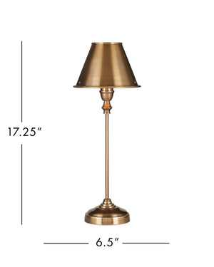 Currey & Company Rowsay Solid Brass Table Lamp with Empire Shade Handcrafted Warmth for Bedroom or Entryway 6000-1059