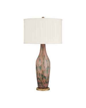 Currey & Company Brielle Swirl Glazed Glass Table Lamp with Aurora Inspired Hand Finished Art Body 6000-1068