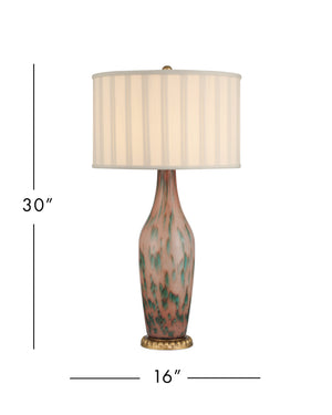 Currey & Company Brielle Swirl Glazed Glass Table Lamp with Aurora Inspired Hand Finished Art Body 6000-1068