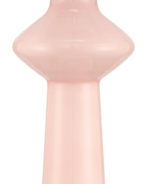 Currey & Company Henrietta Handblown Glass Table Lamp Mid-Century Vase Form with Off-White Fabric Shade 6000-1073