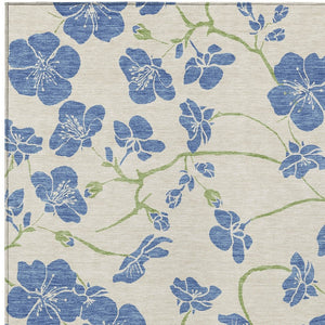 Homeroots 3' Black And Gold Floral Washable Area Rug For Indoor And Outdoor Use – Durable And Stylish Design 3' X 5' Polyester 600012