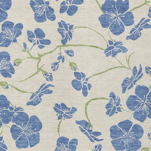 Homeroots 3' Black And Gold Floral Washable Area Rug For Indoor And Outdoor Use – Durable And Stylish Design 5' X 8' Polyester 600013