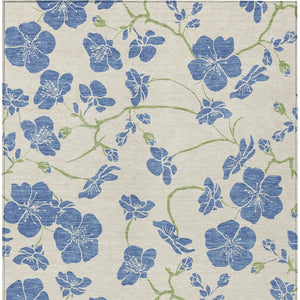 Homeroots 3' Black And Gold Floral Washable Area Rug For Indoor And Outdoor Use – Durable And Stylish Design 8' X 10' Polyester 600015