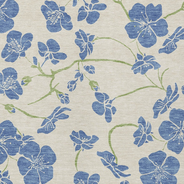 Homeroots 3' Black And Gold Floral Washable Area Rug For Indoor And Outdoor Use – Durable And Stylish Design 8' X 10' Polyester 600015