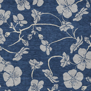 Homeroots 3' Black And Gold Floral Washable Area Rug For Indoor And Outdoor Use – Durable And Stylish Design 5' X 8' Polyester 600025