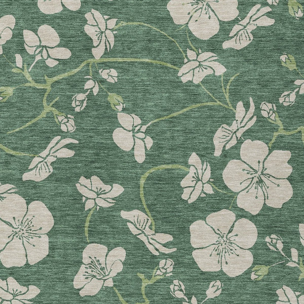 Homeroots 3' Black And Gold Floral Washable Area Rug For Indoor And Outdoor Use – Durable And Stylish Design 3' X 5' Polyester 600048