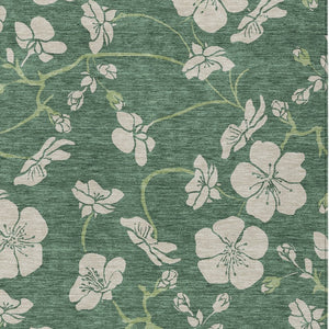 Homeroots 3' Black And Gold Floral Washable Area Rug For Indoor And Outdoor Use – Durable And Stylish Design 9' X 12' Polyester 600052