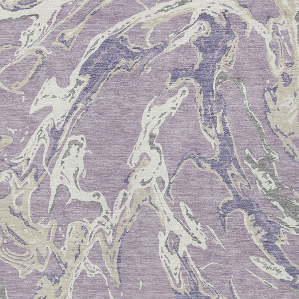 Homeroots 3' Artichoke Green And Ivory Abstract Washable Rug For Indoor And Outdoor Use - Stylish And Durable 3' X 5' Polyester 600102