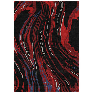 Homeroots 3' Abstract Beige Teal Blue And Ivory Washable Area Rug For Indoor Outdoor Style And Comfort 9' X 12' Polyester 600214