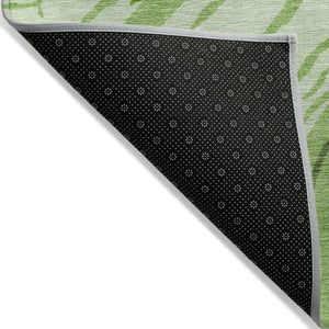 Homeroots 3' Abstract Beige Teal Blue And Ivory Washable Area Rug For Indoor Outdoor Style And Comfort 5' X 8' Polyester 600229