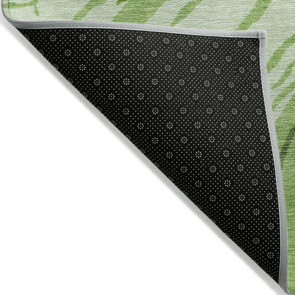 Homeroots 3' Abstract Beige Teal Blue And Ivory Washable Area Rug For Indoor Outdoor Style And Comfort 5' X 8' Polyester 600229