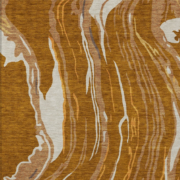 Homeroots 3' Abstract Beige Teal Blue And Ivory Washable Area Rug For Indoor Outdoor Style And Comfort 5' X 8' Polyester 600253