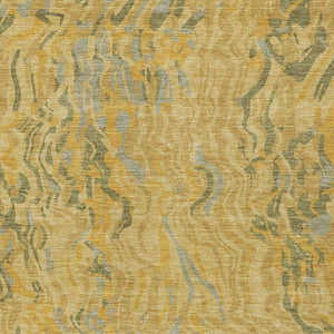 Homeroots 3' Beige Brown And Ivory Abstract Washable Area Rug For Indoor Or Outdoor Comfort And Style 3' X 5' Polyester 600288