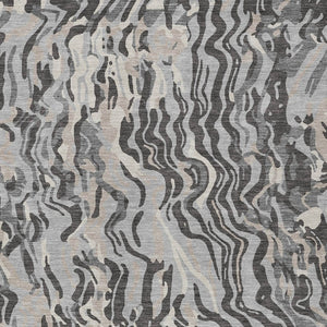 Homeroots 3' Beige Brown And Ivory Abstract Washable Area Rug For Indoor Or Outdoor Comfort And Style 3' X 5' Polyester 600294