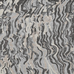 Homeroots 3' Beige Brown And Ivory Abstract Washable Area Rug For Indoor Or Outdoor Comfort And Style 8' X 10' Polyester 600297