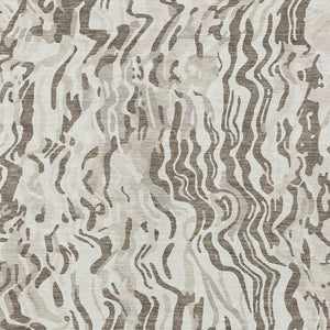 Homeroots 3' Beige Brown And Ivory Abstract Washable Area Rug For Indoor Or Outdoor Comfort And Style 8' X 10' Polyester 600303