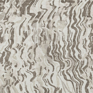 Homeroots 3' Beige Brown And Ivory Abstract Washable Area Rug For Indoor Or Outdoor Comfort And Style 10' X 14' Polyester 600305