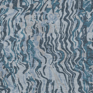 Homeroots 3' Beige Brown And Ivory Abstract Washable Area Rug For Indoor Or Outdoor Comfort And Style 5' X 8' Polyester 600313