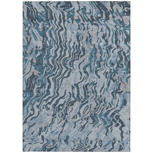 Homeroots 3' Beige Brown And Ivory Abstract Washable Area Rug For Indoor Or Outdoor Comfort And Style 8' X 10' Polyester 600315