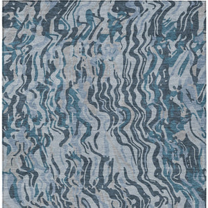 Homeroots 3' Beige Brown And Ivory Abstract Washable Area Rug For Indoor Or Outdoor Comfort And Style 9' X 12' Polyester 600316