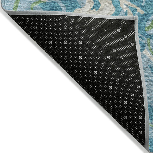 Homeroots 3' Beige Brown And Ivory Abstract Washable Area Rug For Indoor Or Outdoor Comfort And Style 5' X 8' Polyester 600319