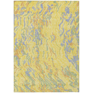 HomeRoots 5' Vibrant Abstract Indoor Outdoor Area Rug - Durable, Washable, Stain-Resistant, Perfect for High Traffic Spaces 5' X 8' 600331
