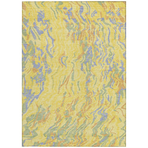 Homeroots 3' Beige Brown And Ivory Abstract Washable Area Rug For Indoor Or Outdoor Comfort And Style 10' X 14' Polyester 600335