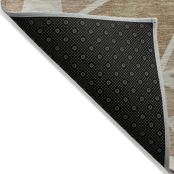 Homeroots 3' Stylish Geometric Artichoke Green And Aqua Washable Area Rug For Indoor And Outdoor Spaces 9' X 12' Polyester 600346