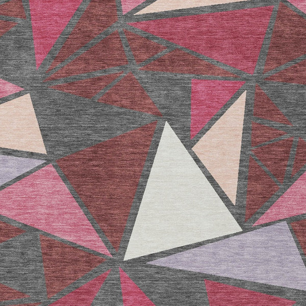 Homeroots 3' Stylish Geometric Artichoke Green And Aqua Washable Area Rug For Indoor And Outdoor Spaces 9' X 12' Polyester 600358