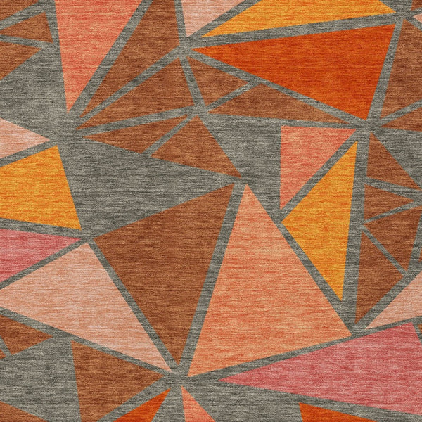 Homeroots 3' Stylish Geometric Artichoke Green And Aqua Washable Area Rug For Indoor And Outdoor Spaces 10' X 14' Polyester 600395