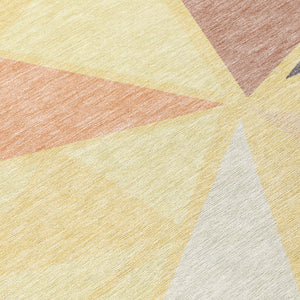 Homeroots 3' Stylish Geometric Artichoke Green And Aqua Washable Area Rug For Indoor And Outdoor Spaces 8' Round Polyester 600404