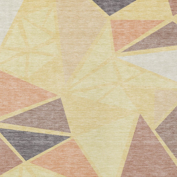 Homeroots 3' Stylish Geometric Artichoke Green And Aqua Washable Area Rug For Indoor And Outdoor Spaces 9' X 12' Polyester 600406