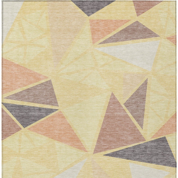 Homeroots 3' Stylish Geometric Artichoke Green And Aqua Washable Area Rug For Indoor And Outdoor Spaces 10' X 14' Polyester 600407